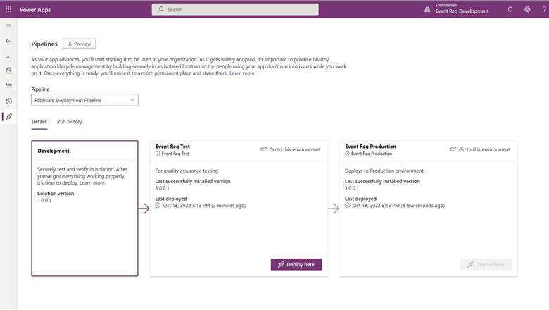Run your pipelines with service principals. 

powerapps.microsoft.com/en-us/blog/ann…

#Pipelines #PowerPlatform #PowerApps