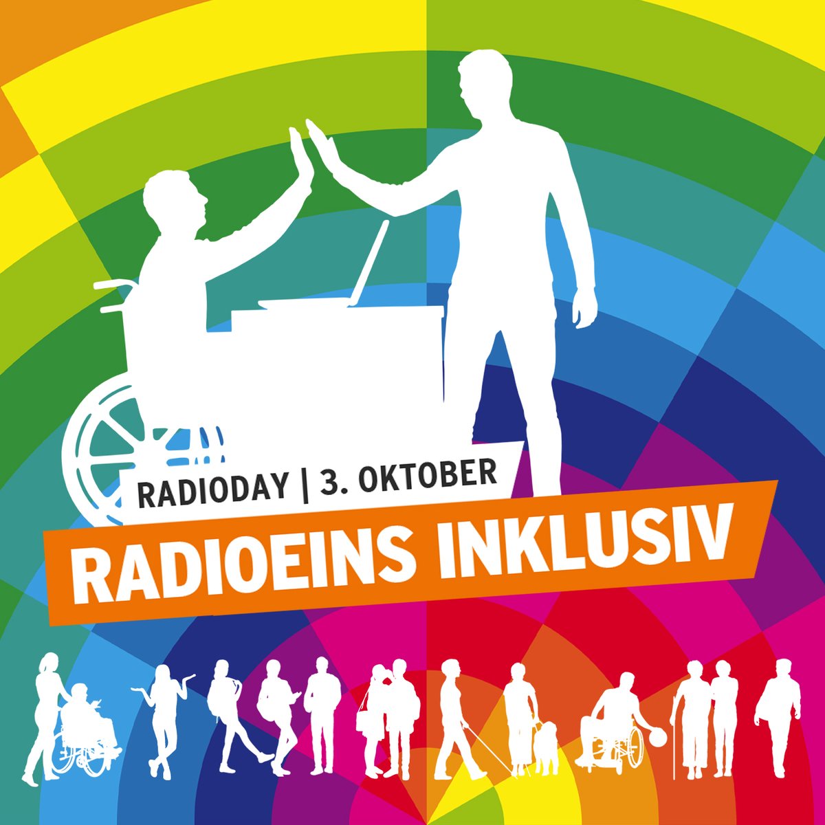 📻 Radioeins startet am #TagDerDeutschenEinheit den Radioday zur Vielfalt. 

🎧12 Stunden lang übernehmen Menschen das Mikro, die eine Gemeinsamkeit verbindet. Sie leben mit einem Handicap. 

Alle Infos, alle Gäste und das ganze Programm zum Radioday. 
➡️ radioeins.de/programm/sendu…
