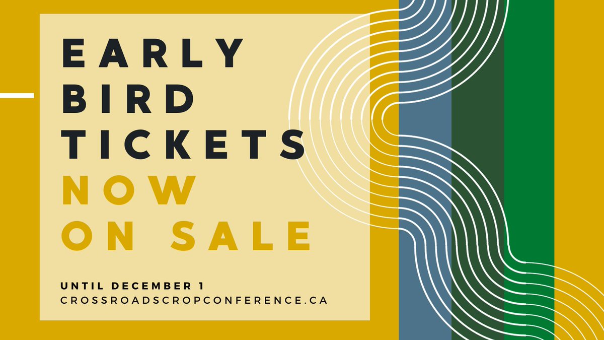 Exciting news! 🎉 Grab your early bird tickets now and enjoy a $50 discount on your Full Access Pass for this year's event. Secure your spot today at crossroadscropconference.ca! 🌟 #ConferenceDiscount #EarlyBird #SaveBig #CrossRoadsCrop #CdnAg #WestCdnAg
