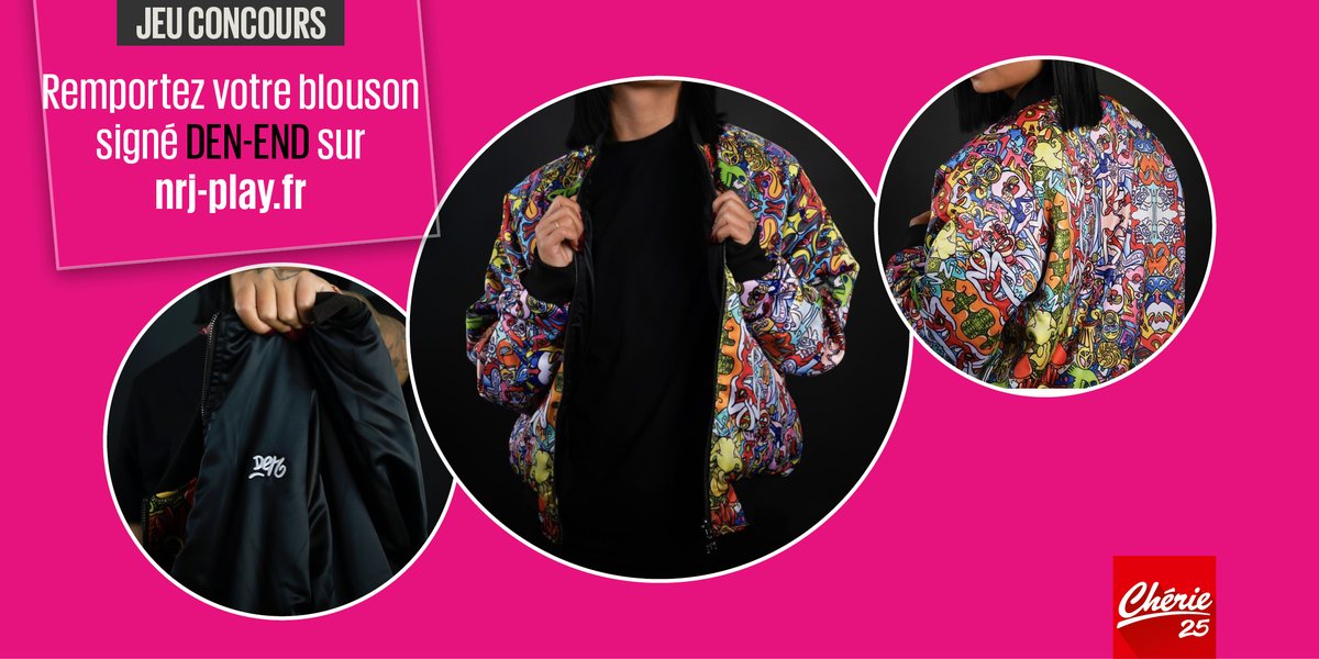 Cherie25tv's tweet photo. À l’occasion du salon #ArtShopping en partenariat avec #Chérie25
→ Du 20 au 22/10 à #Paris
→ Du 27 au 29/10 à #Deauville
🎁Tentez de remporter un blouson signé #DenEnd ici : https://t.co/PH23NCxXWi
🍀Bonne chance https://t.co/eYlWuy3Rdo