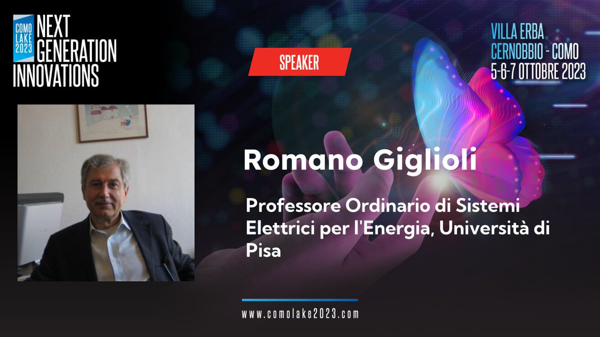 #ComoLake2023 Romano Giglioli interverrà alla 1 ^ edizione di - Next Generation Innovations! La “Cernobbio del Digitale”. L’Expo Conference si terrà nei giorni 5, 6 e 7 ottobre a Villa Erba a Cernobbio. Tutti i dettagli qui: 🔗comolake2023.com
