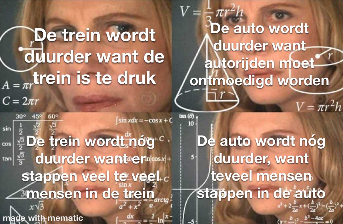 Ben zo moe van liberale partijen.
Maak OV goedkoper, frequenter en toegankelijker.