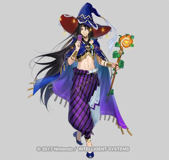 ファイアーエムブレム ヒーローズにて「悪戯な占い師 セアダス」のイラスト担当させて頂きました。kiyu名義です。よろしくお願いします!  #FEヒーローズ 