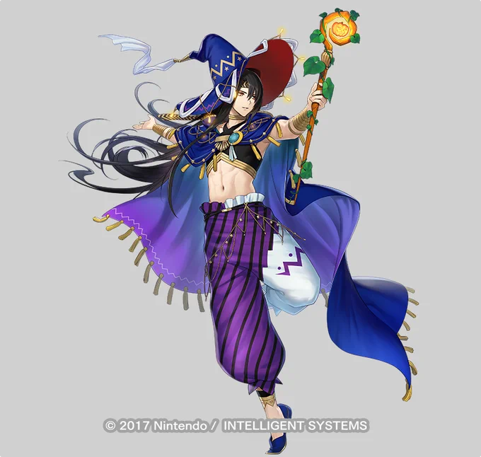 ファイアーエムブレム ヒーローズにて「悪戯な占い師 セアダス」のイラスト担当させて頂きました。kiyu名義です。よろしくお願いします!  #FEヒーローズ 