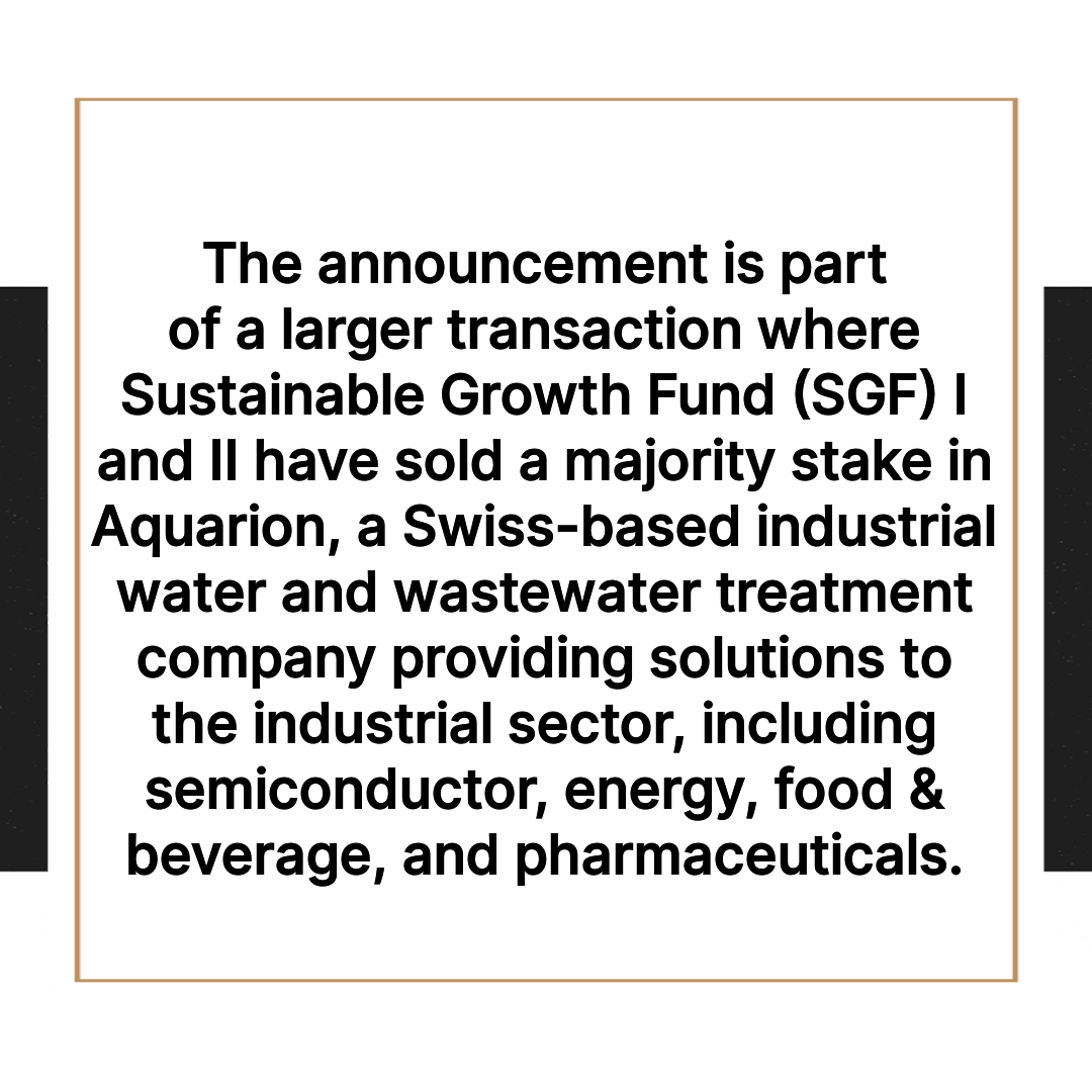 #IndustrialWater #Semiconductors #EuropeanWaterMarket #UltrapureWater #IndustrialWaterTreatment #PurificationSystems #WaterTreatment #SustainableGrowthFund #InvestmentFund #WaterMarket #Aquarion @Gradiant_Corp