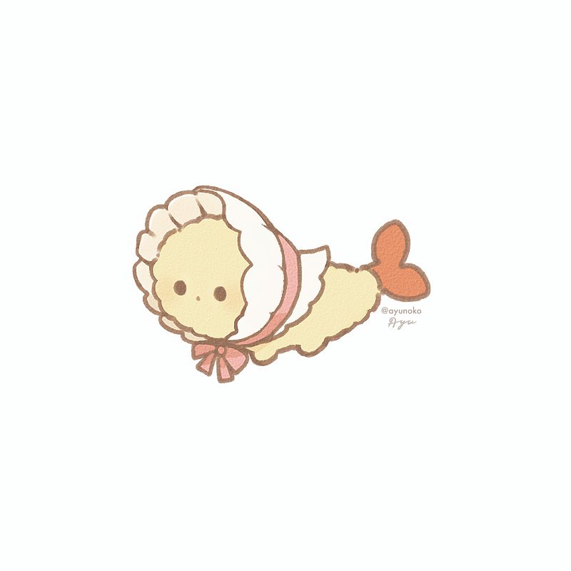 「おめかししたエビフライ 」|αyuのイラスト