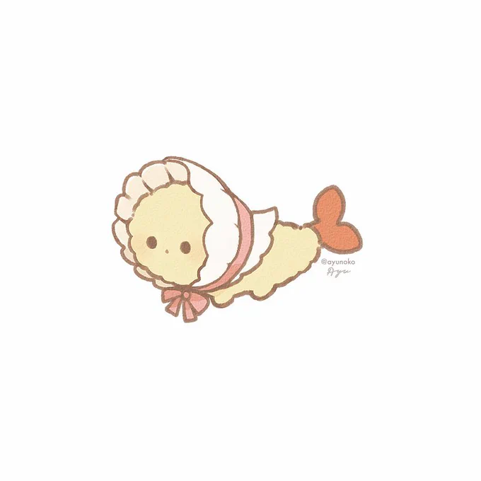 おめかししたエビフライ 