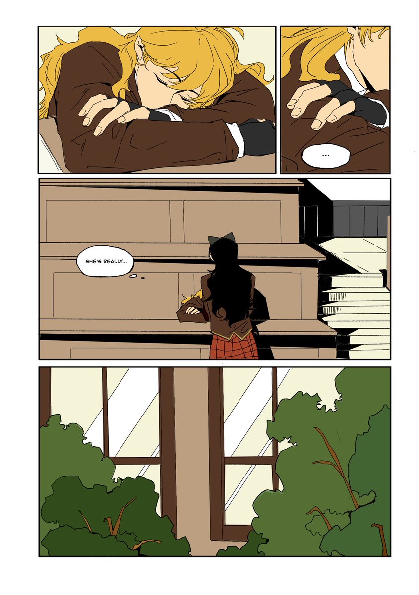 LIiix46's tweet photo. #Bumbleby #yangxiaolong #BlakeBelladonna #RWBYfanart 

A little story…（1） https://t.co/ppVCSblMpi