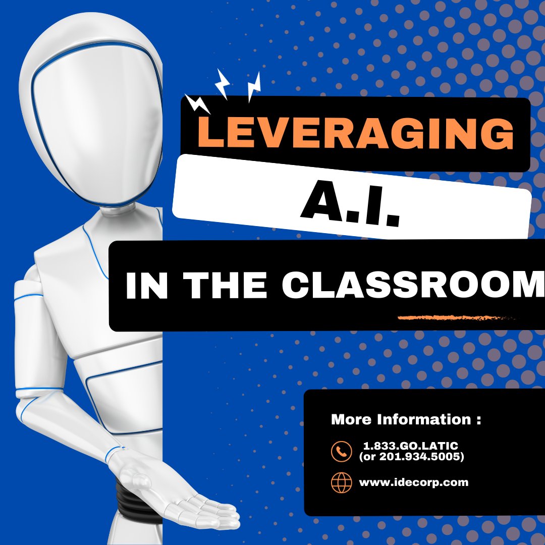 Explore some of the possibilities for using AI in the classroom, empowering Ts to amplify their impact. Topics are designed as a 5-hour experience &amp; can be facilitated on-site or online. Offerings can be customized &amp; combined to meet your goals. idecorp.com