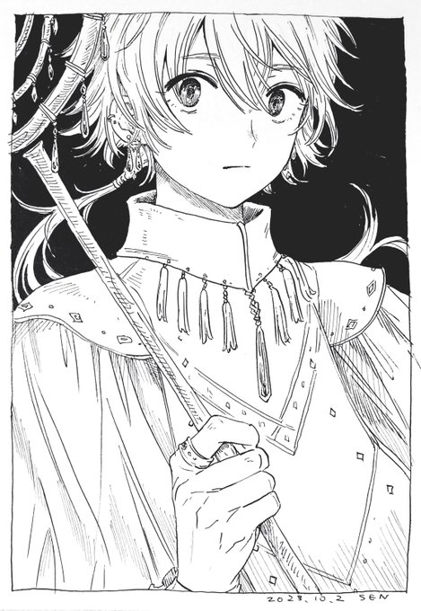 「儀式の夜に」
#inktober2023 
#inktober 