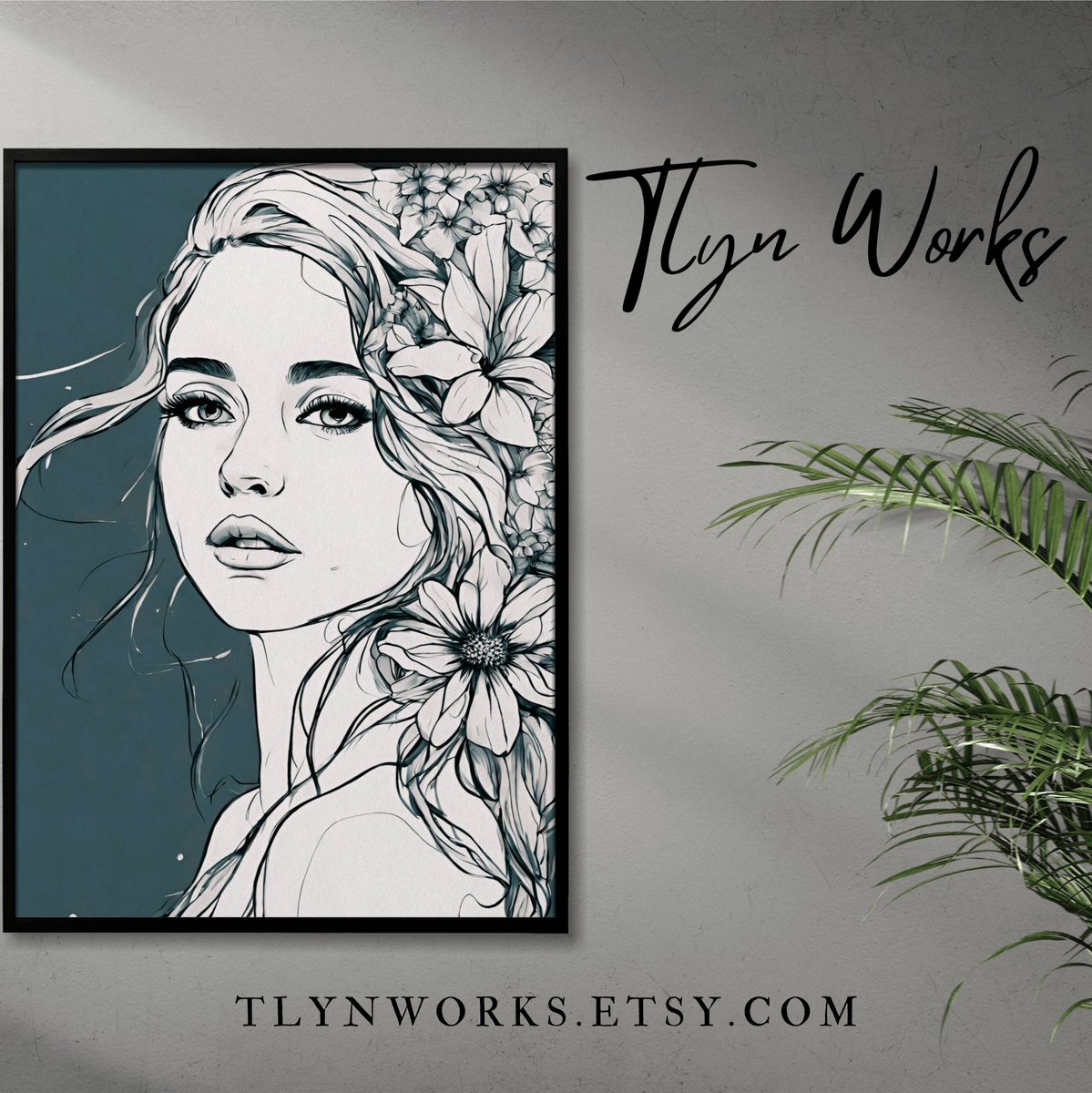 Wall Art, Poster, Sketch Art, Black ink, Line Art, Vector, Hom by TlyNWorks etsy.me/46asbSX via <a href="/Etsy/">Etsy</a>