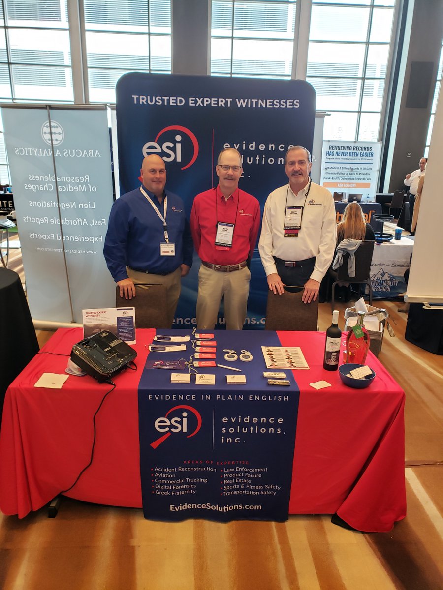 EvidenceSol's tweet image. We always have a great time at the Academy of Truck Accident Attorneys' Annual Symposium! Sharing expert insights and strategies to strengthen our clients' trucking cases is what we do best! #ATAA #ExpertWitnessServices