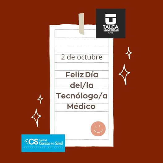 CsSaludUTalca's tweet photo. Deseamos una excelente jornada a nuestr@s egresad@s y docentes TM! #TMUTalca #TecnologíaMédica #TecnologíaMédicaUTalca 

#CsSaludUTalca https://t.co/bpHQHlQibc