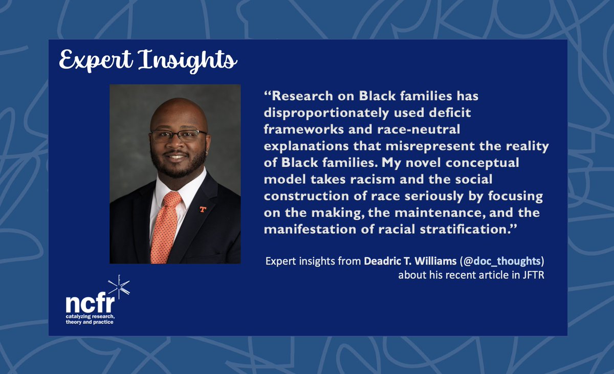 JFTR Expert Insights from @doc_thoughts. Access his recent article on #race and #families here ➡️ doi.org/10.1111/jftr.1… #JFTRexperts