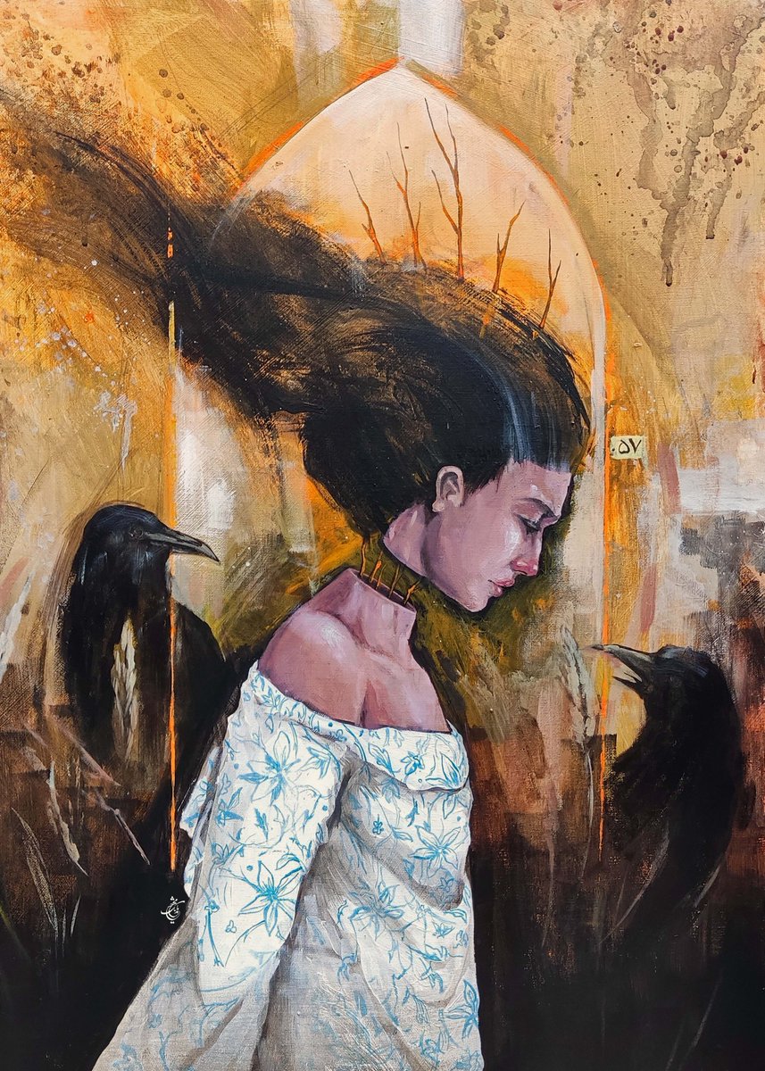 🦅🍁
No loving eyes were staring at the ground / No one was fascinated by the sight of a garden / No one took Ravens on farm seriously

- Poem by Sohrab Sepehri

🍁[ 𝗙𝘂𝗹𝗸𝗿𝘂𝗺 ]
🔸[ Acrylic on Canvas - 50.70 cm ]
🔸[ 10 Editions - 0.03 Ξ ]
🔸[ Process of Painting + Link 🔻]