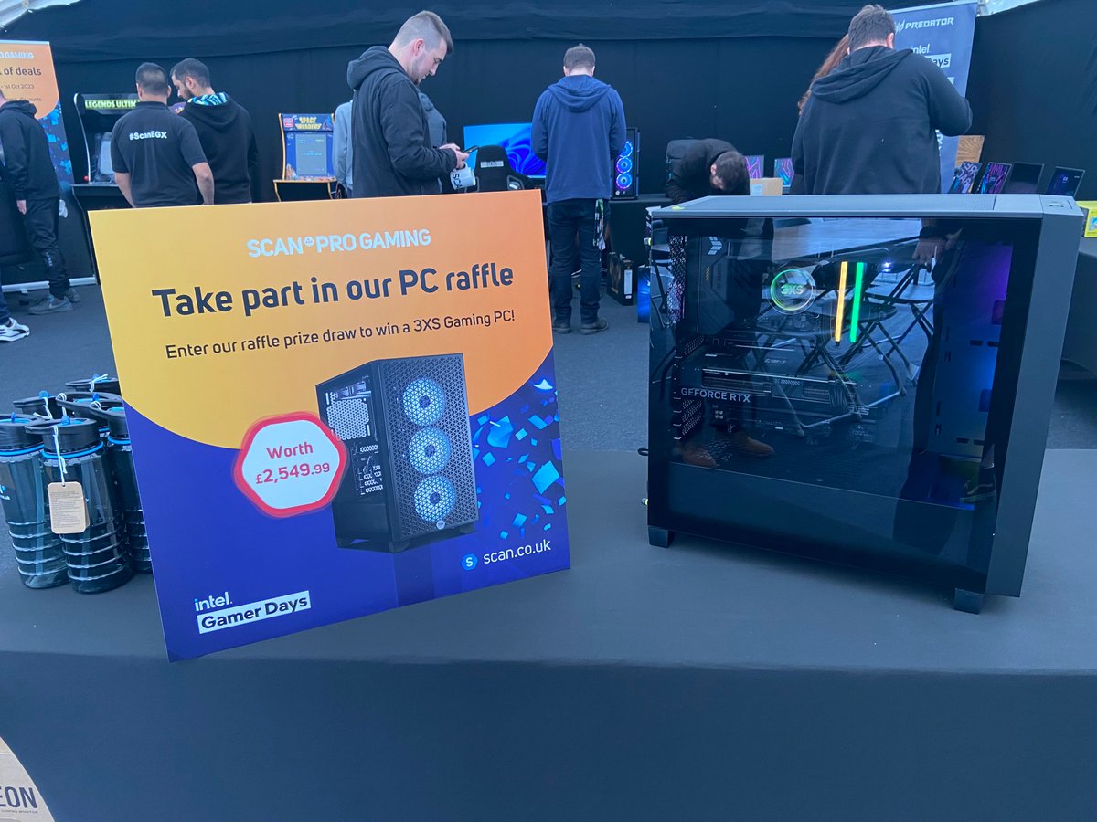 ScanComputers's tweet photo. And the WINNER of our #ScanIntelGamerDays raffle for a 3XS Systems gaming PC is....
HENNA M!!
Congratulations!! Check your email!
Thanks to all who came to the event, we hope you had a great time, see you at the next one! https://t.co/GMmkvf9ABE