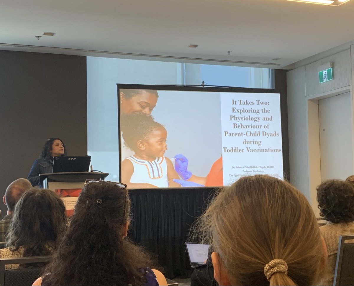 DrMCampbellYeo's tweet photo. Exploring the patterns of parent child interactions within the context of toddler pain response to immunization pain ⁦@drbeccapr⁩ #ISPP2023 https://t.co/v3bou4e22G
