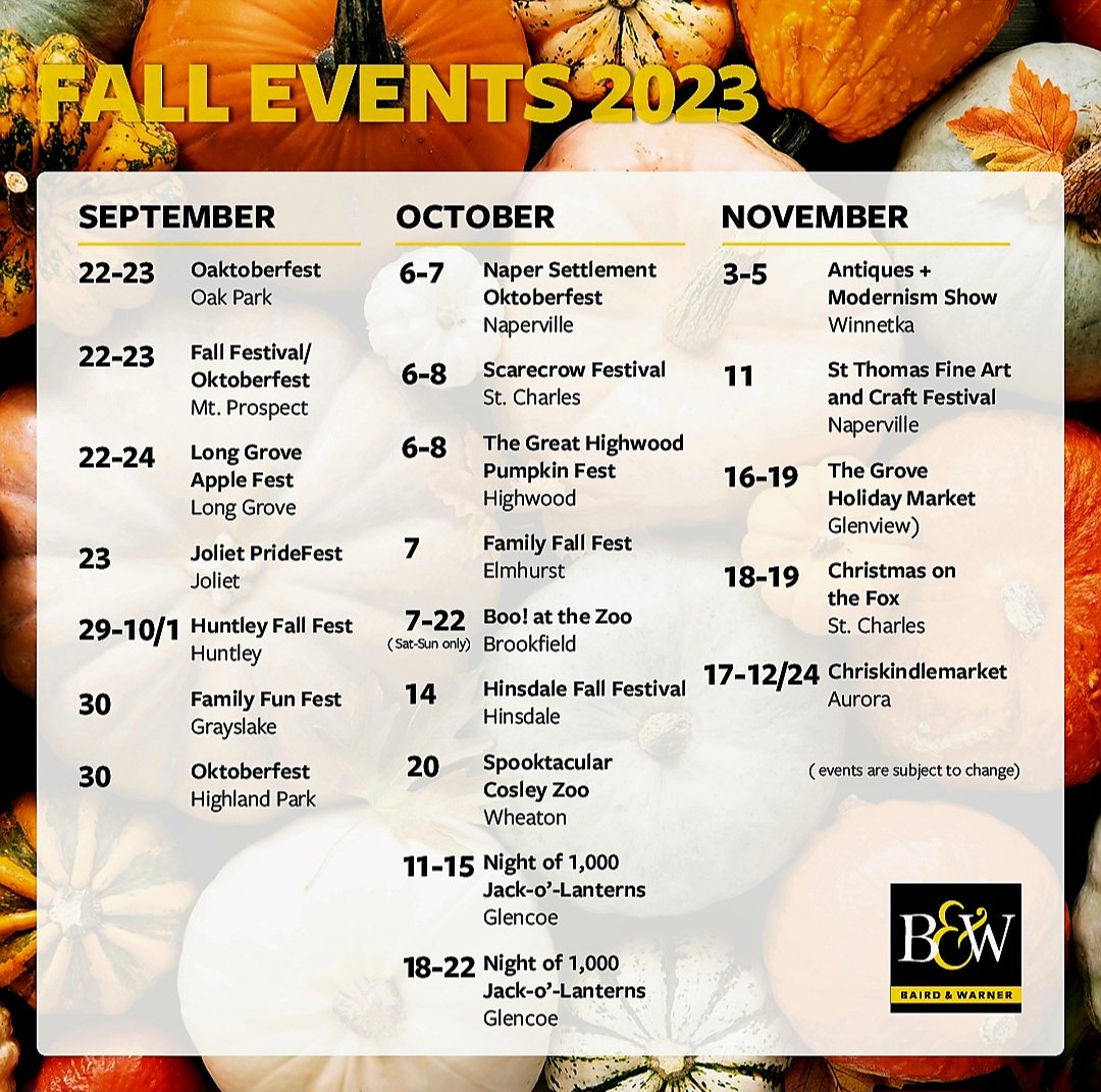 RutaTroutman's tweet image. Happy October! Love this time of year. Still so many great events to enjoy fall weather. 🍁🍂🎃 #fallevents #chicagosuburbs #bairdwarner
