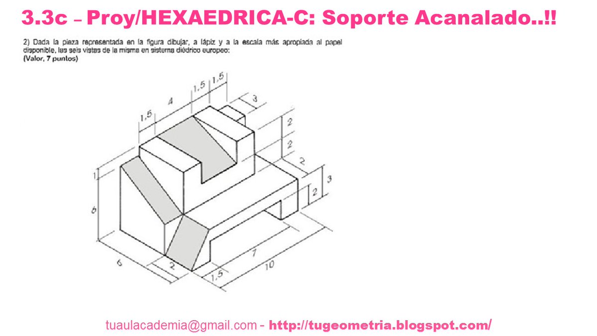 PROY/HEXAEDRICA-C: Soporte Acanalado..!! La diferencia entre: 1) En el Sistema Europeo, es que el objeto se encuentra, entre el observador y el plano de proyección; y, 2) En un Sistema Americano, es el plano de proyección el que se encuentra entre el observador y el objeto..!!