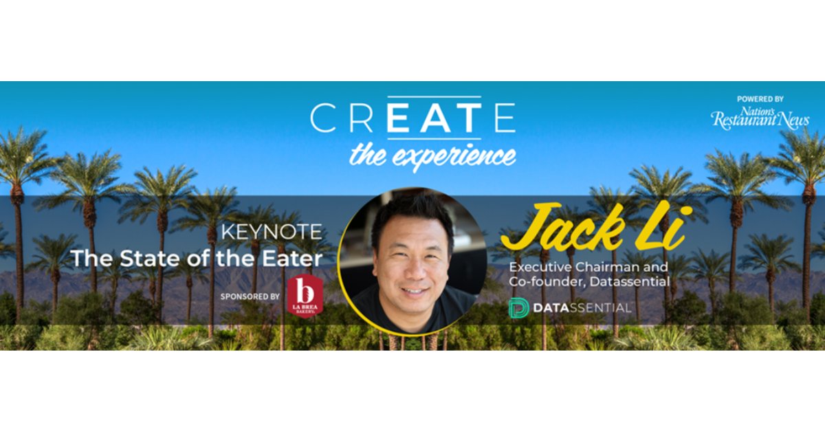Don’t miss today’s keynoter Jack Li, Executive Chairman of Datassential, at 9:15am! Hear from Li as he discusses consumer preferences, emerging trends, and key drivers that will shape the future of foodservice.  Today’s keynote is sponsored by La Brea Bakery. #CREATEtogether