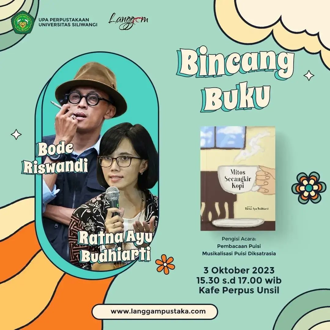 Ayo ke Tasik besok! Ada Bincang Buku di kampus Univ. Siliwangi. 
Cc <a href="/penerbitlanggam/">langgampustaka</a>