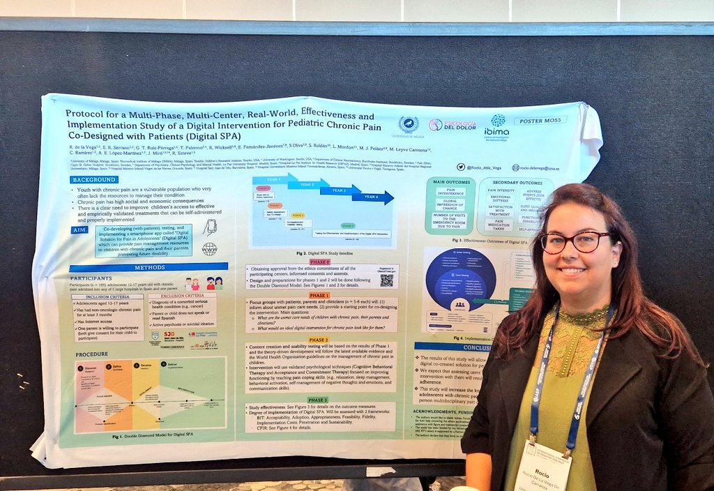 Rocio_dela_Vega's tweet photo. Happy to share the protocol of the #DigitalSPA study, a hybrid #effectiveness #implementation real-world study of a #digitalhealth intervention for youth with #chronicpain in #Spain
Come say hi if you are at #ISPP2023 @childpainSIG @InvestigaDolor @umadivulga https://t.co/XhsxBAVEu3