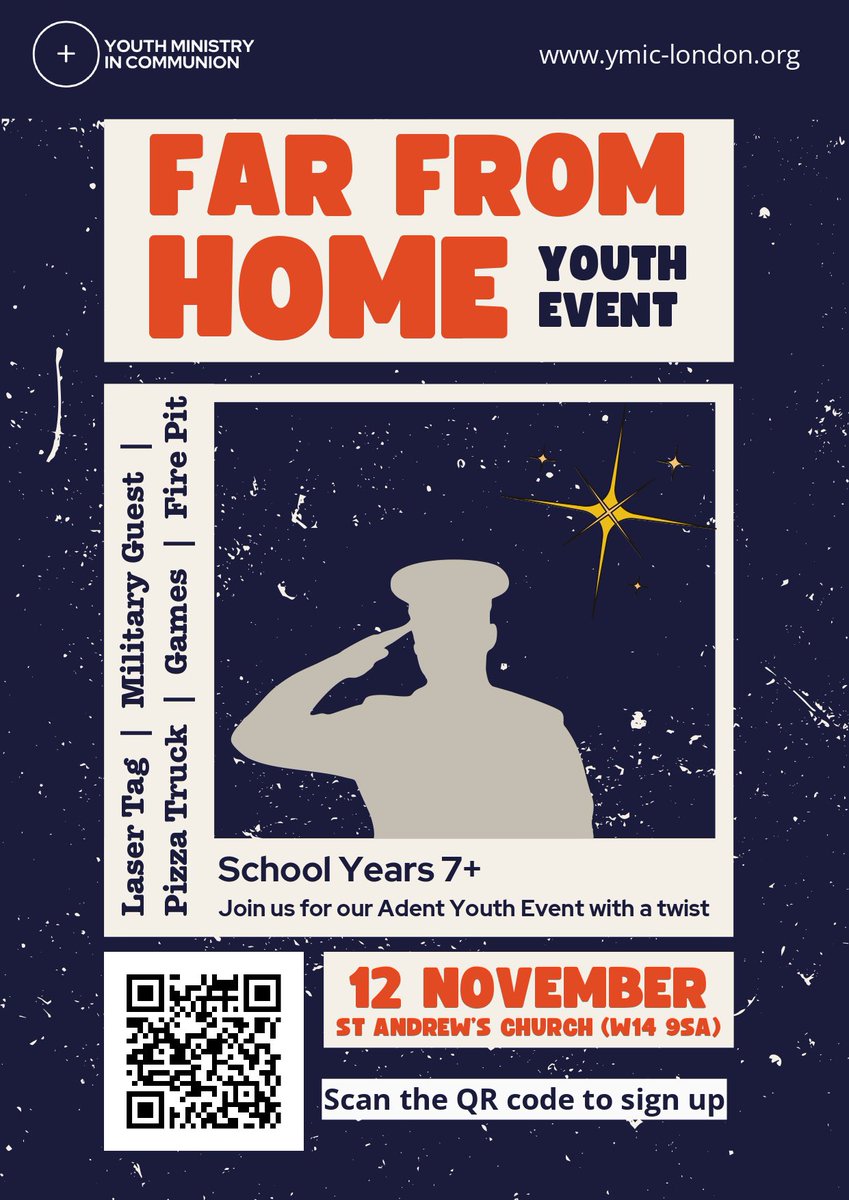 The latest event is now open for sign ups!! On 12th November from 5pm - 8pm. We have loads of amazing and fun things planned! To sign up use the link in our bio or in our events highlight! #events #remembrance #farfromhome #youthevent #military #lasertag #firepit #youth #event