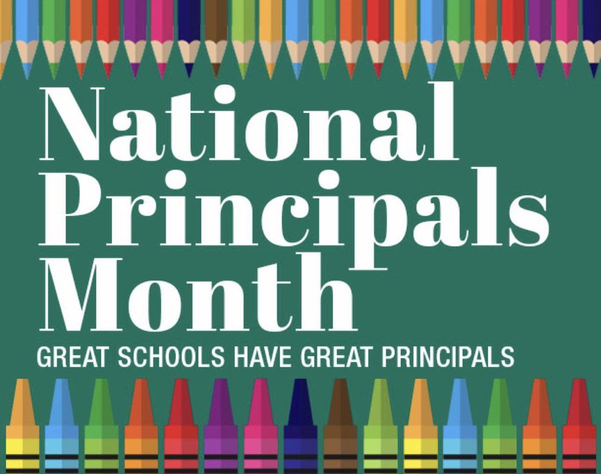 Happy National Principals Month to all those who inspire and encourage me every day!