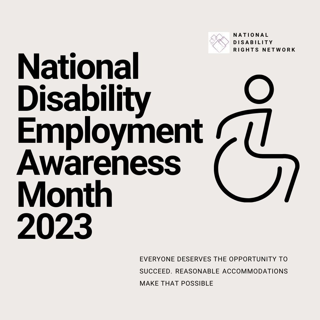 Every person deserves the opportunity to contribute their skills and talents to the workforce. Join us in promoting inclusion and equity this #NDEAM