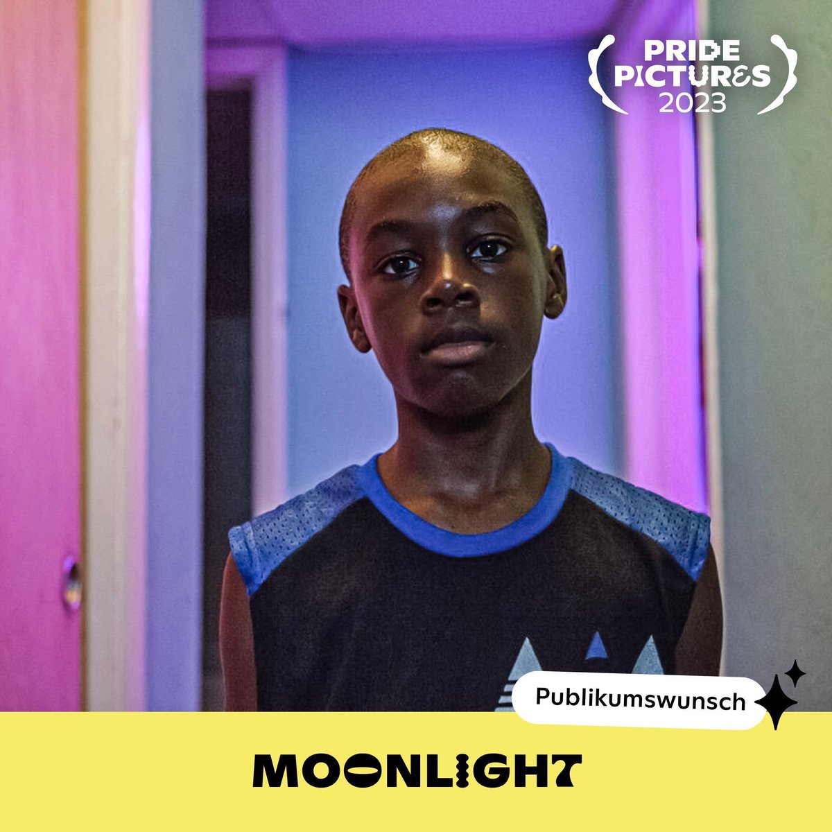 SA|28.10.|15 Uhr in der Kinemathek zeigen wir den Publikumswunsch: MOONLIGHT. 
Die Oscar-prämierte Coming-of-Age Geschichte von Barry Jenkins. #PridePicturesKarlsruhe
