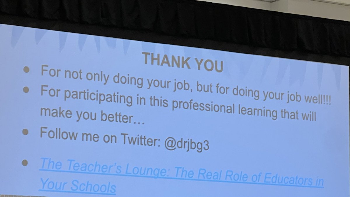 Follow Dr. John B. Gordon III
Superintendent, Suffolk County Schools, VA and President of Schools That Inspire, LLC @dribg3

Amazing key note message for Principals ! #oassa 

<a href="/Chris_Mosure/">Chris Mosure</a>