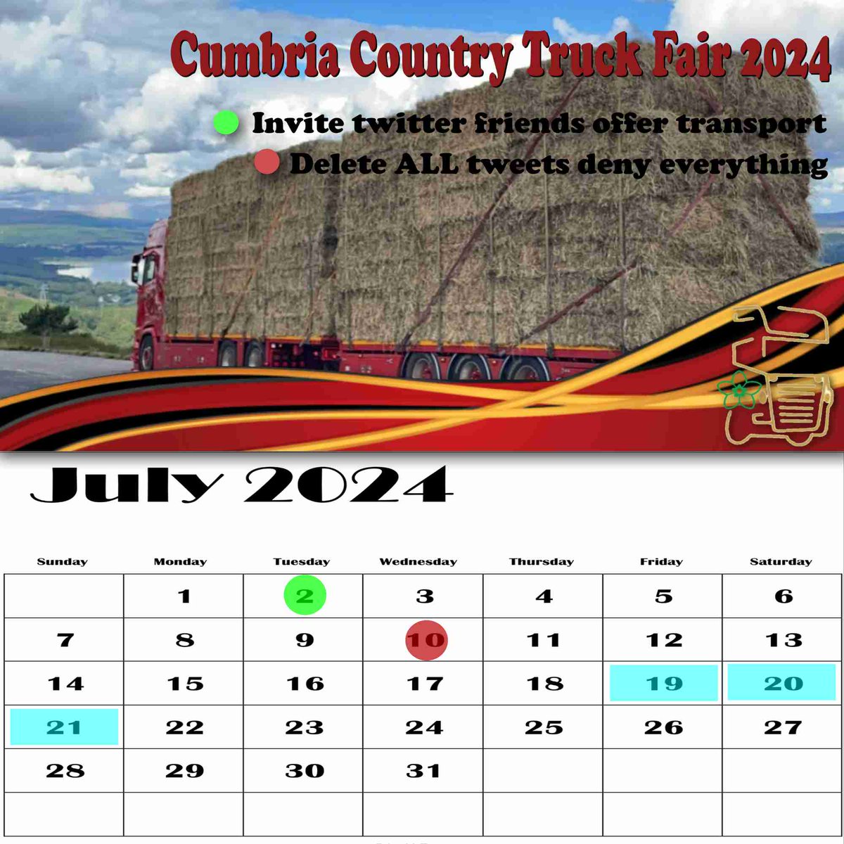 truckerworld's tweet image. @Cctf2 you're missing couple of very important dates from truck show calendar boss - will leave you to forward copy to our @agrojacksia 😀
#fudgeGate