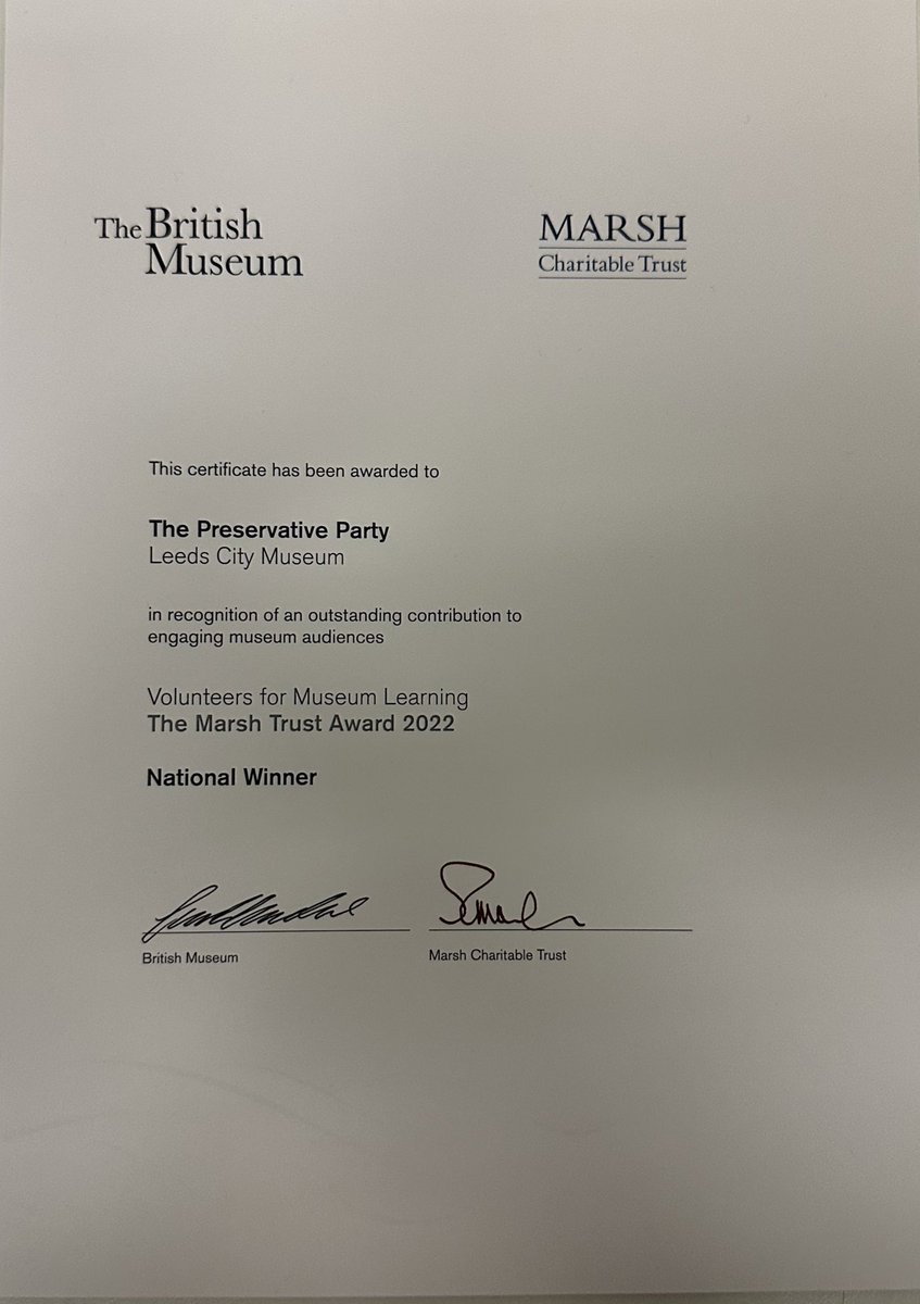 presparty's tweet photo. WE WON🥳🥳

Today we’ve been at the @britishmuseum at the Marsh Trust Awards! We are absolutely amazed and delighted to have won the Volunteers for Museum Learning’s National Award 2022 for the Overlooked exhibition! 
We currently have no words other than thank you! https://t.co/qGIzCs5uuV