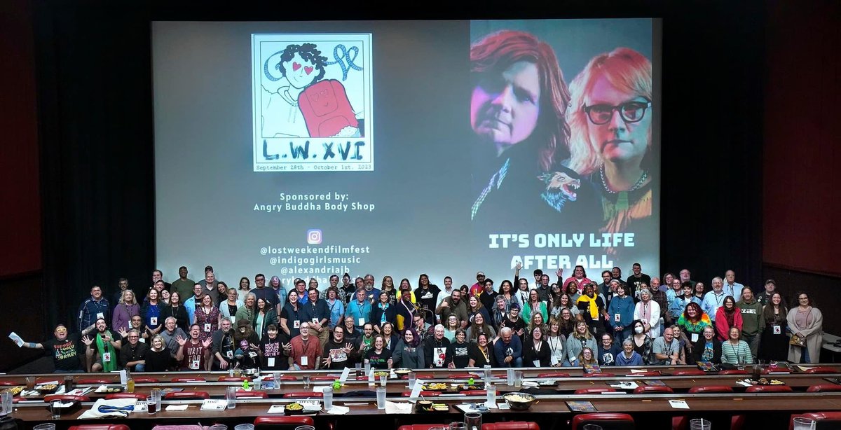 CBCCPodcast's tweet photo. An epic shot of the #LostWeekendXVI crowd at the @alamowinchester. https://t.co/1DkGCinVuo