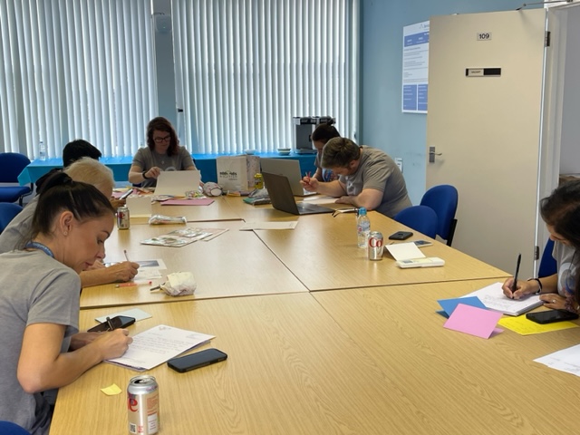 SM_Franchises's tweet photo. As part of our #WeCareWeek activities, our team partnered with #PostPals to write letters to sick children in care and give the gift of a smile. As you can see, we got pretty creative with the stickers too! 💌 https://t.co/dJBGKfQTjm