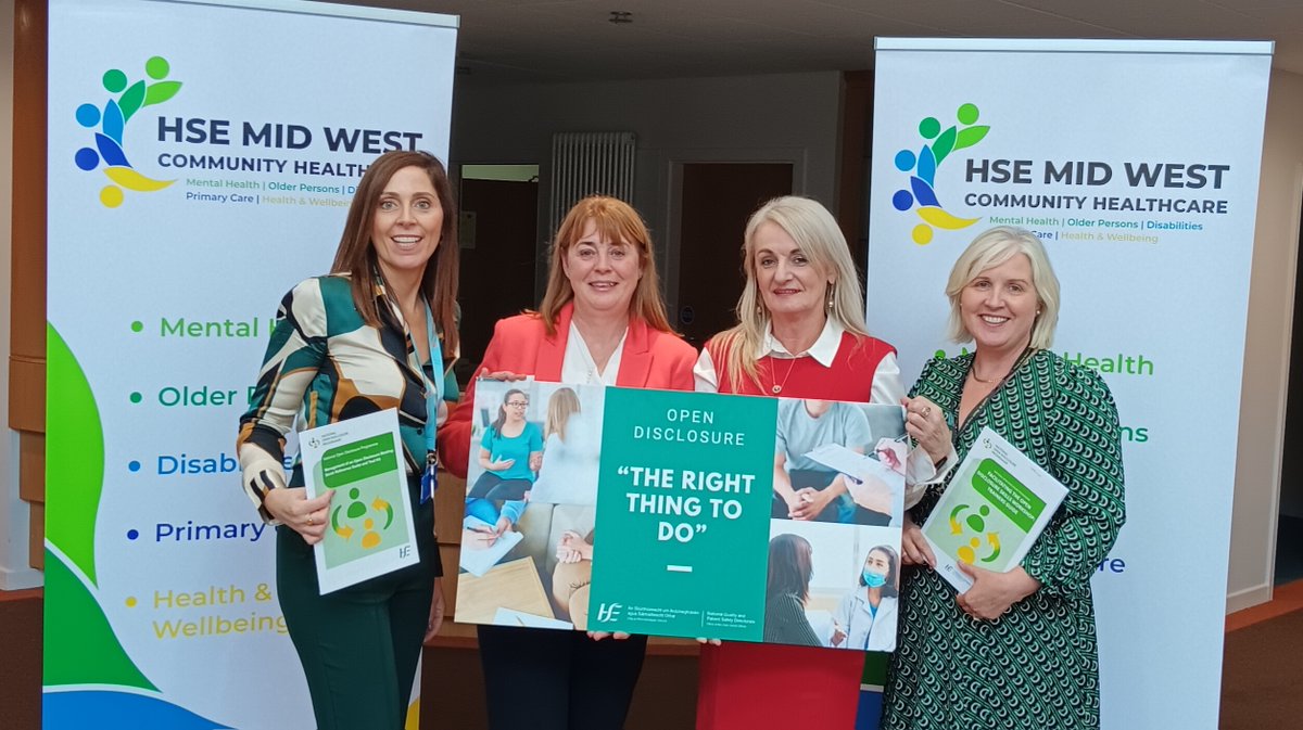 #OpenDisclosureWeek2023  is taking place this week from the 2nd - 8th Oct. The purpose of the week is to raise awareness of the importance of open disclosure for patients and service-users, support persons and caregivers. We encourage all staff to support this campaign.
