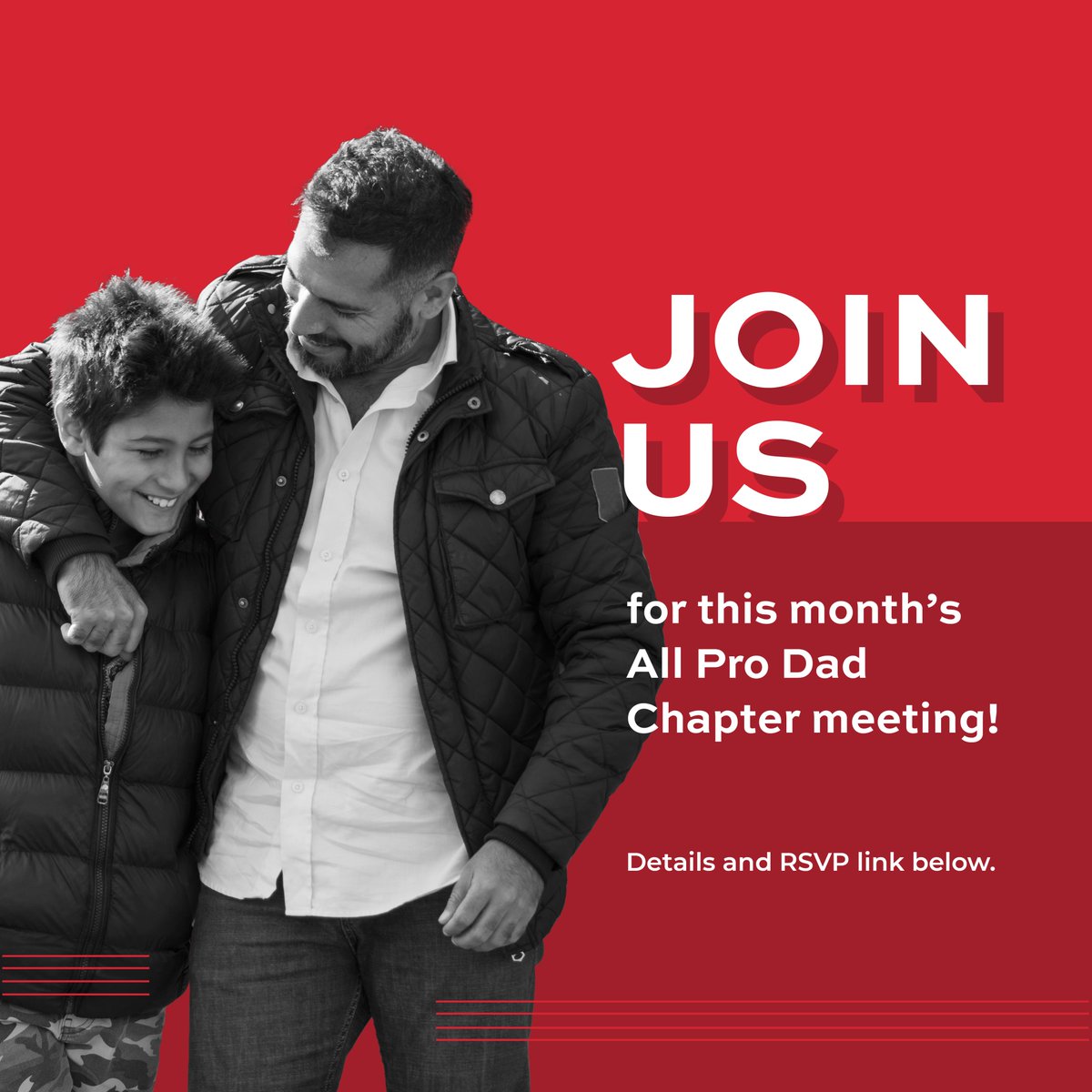 All dads and caring adults are invited to bring their students for an All Pro Dads meeting in the McKendree Elementary School Cafeteria on Friday, October 27, from 6:45 a.m. to 7:20 a.m.