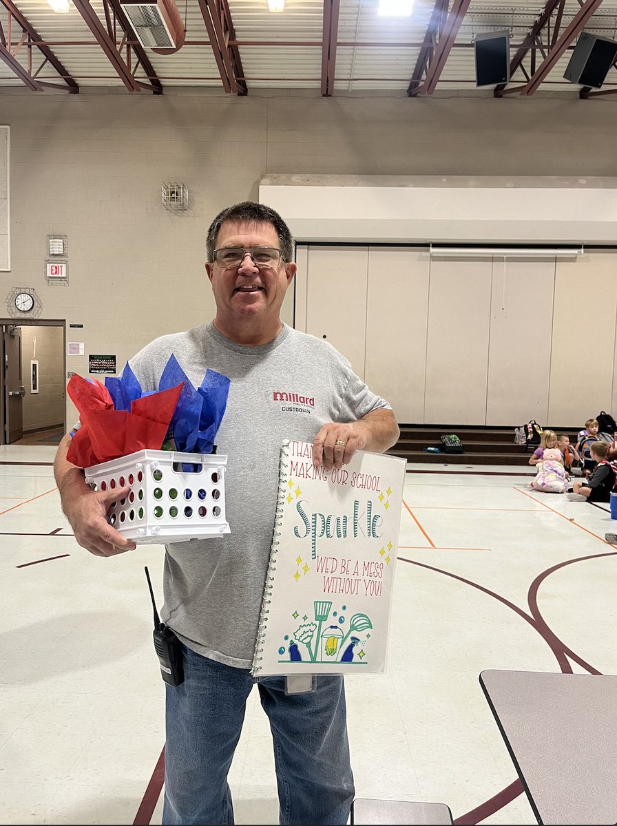 wheeler_mps's tweet image. Today is National Custodian Day! Our very own Mr. Bob got a nice little surprise with a gift basket of goodies and a book of classroom cards made by students! We appreciate Mr. Bob so very much and are lucky to have him here at Wheeler! #Proud2bMPS #RootedNE