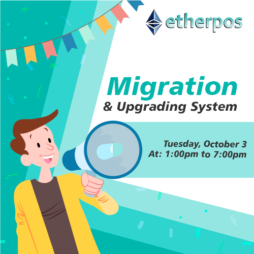 Migration &amp; Upgrading Systems.  

💡Changing the purchase of NFT from busd to usdt (bep20). 
💡Delete nft market place  
💡Change the image NFT on each version
 
Tuesday, October 3  
At: 1:00pm to 7:00pm