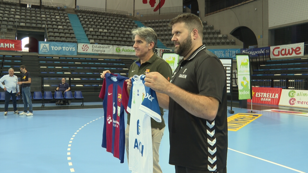 Demà a l'Olímpic i per <a href="/esport3/">Esport3</a> el Clàssic <a href="/BMGranollers/">BM Granollers</a> vs <a href="/FCBhandbol/">Barça Handbol</a> amb <a href="/MireiaVicenteDi/">Mireia Vicente Diez</a> <a href="/VictorTomas8/">Victor Tomas</a> i <a href="/garciadieguez7/">Marc García</a> Comencem a les 20.15 hores.