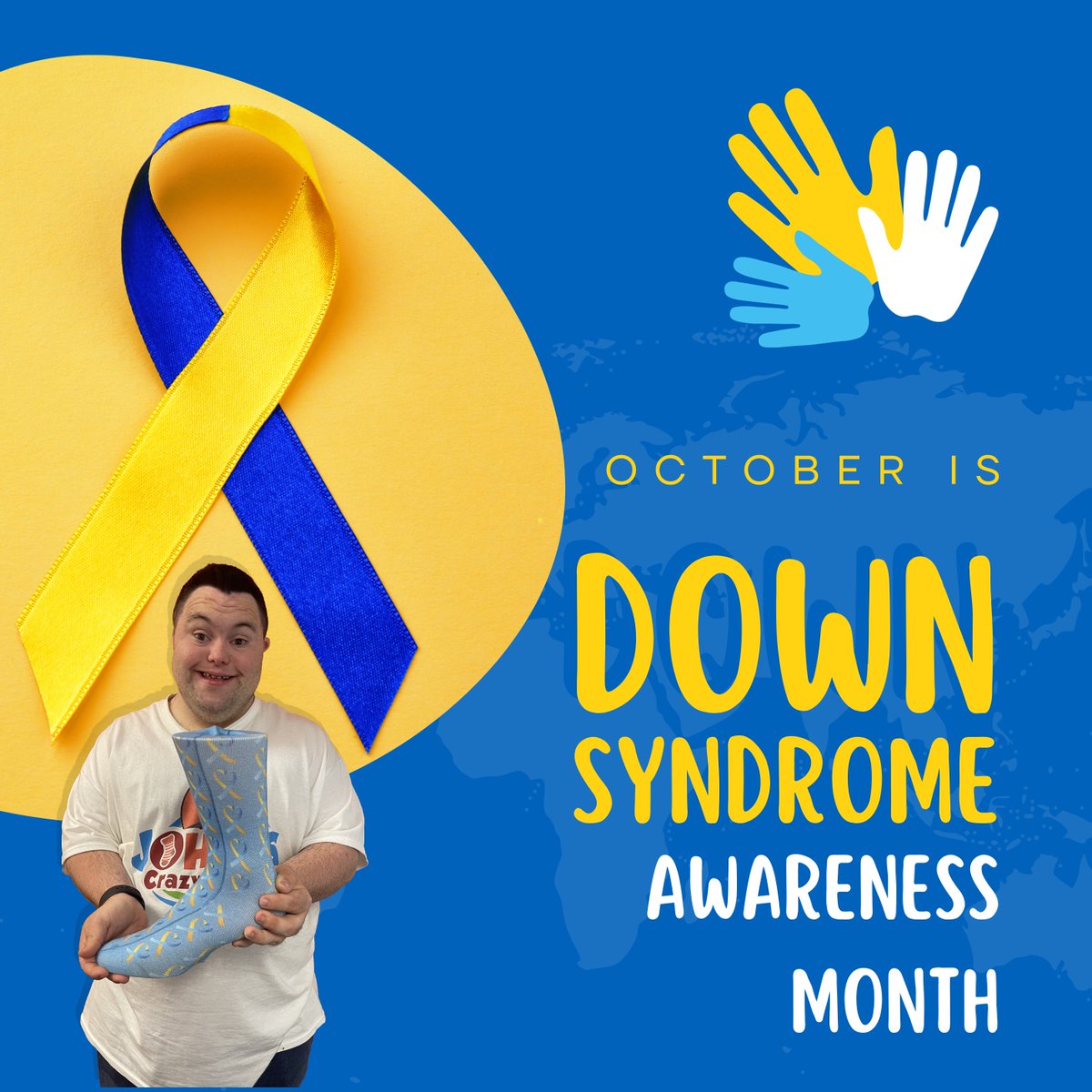 wahooomarket's tweet photo. Did you know John's Crazy Socks was co-founded and inspired by John Cronin, a young man with Down syndrome? He is an excellent example of how people with Down syndrome attend school, work, and contribute to society in many meaningful ways. Down syndrome never holds John back! https://t.co/Xv0JBH6mFj