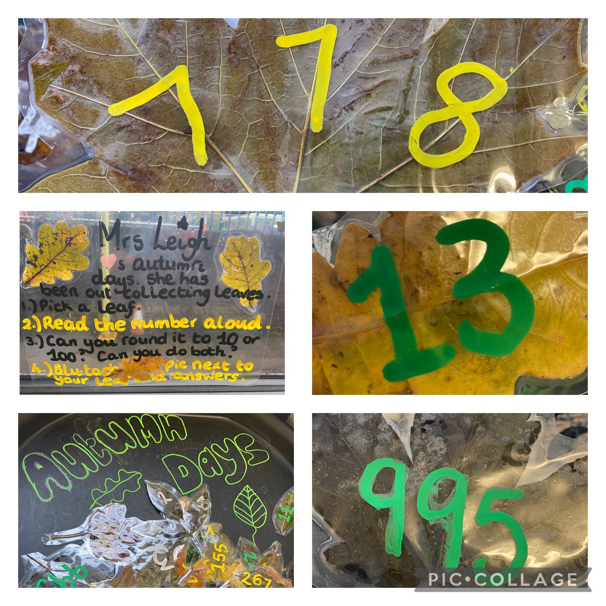 BroomfieldsJnr's tweet photo. 4LJ are enjoying this weekโs #keystage2tufftray It has a lovely autumnal feel! Can year 4 round their leaf number to the nearest 10 & 100? #broomfieldsmaths #tcatprimarymaths #broomfieldsyear4 https://t.co/RfZHwHWIlM