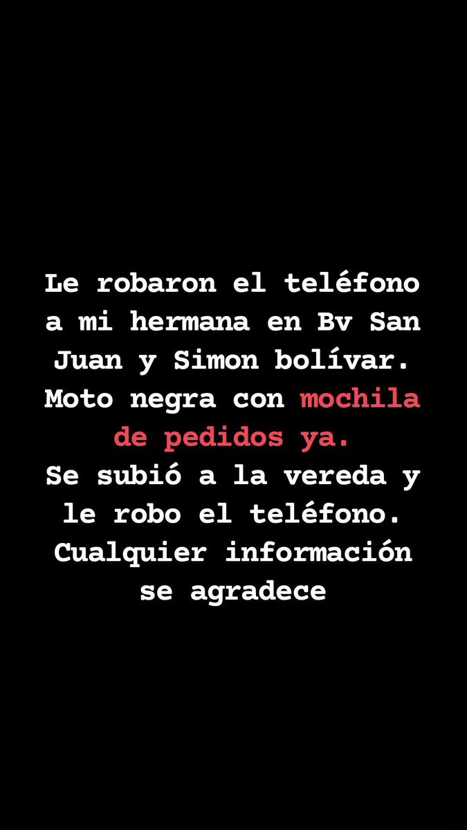valenchuferrer's tweet photo. Por favor compartir. Cualquier descripcion u otro dato sirve. Gracias @VivireNuevaCba #CordobaCapital https://t.co/rQ6VSpQ5cY