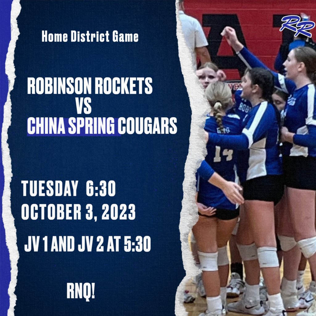 robinsonisd's tweet photo. District Volleyball at home on Tuesday. https://t.co/VqgoBF2QE6
