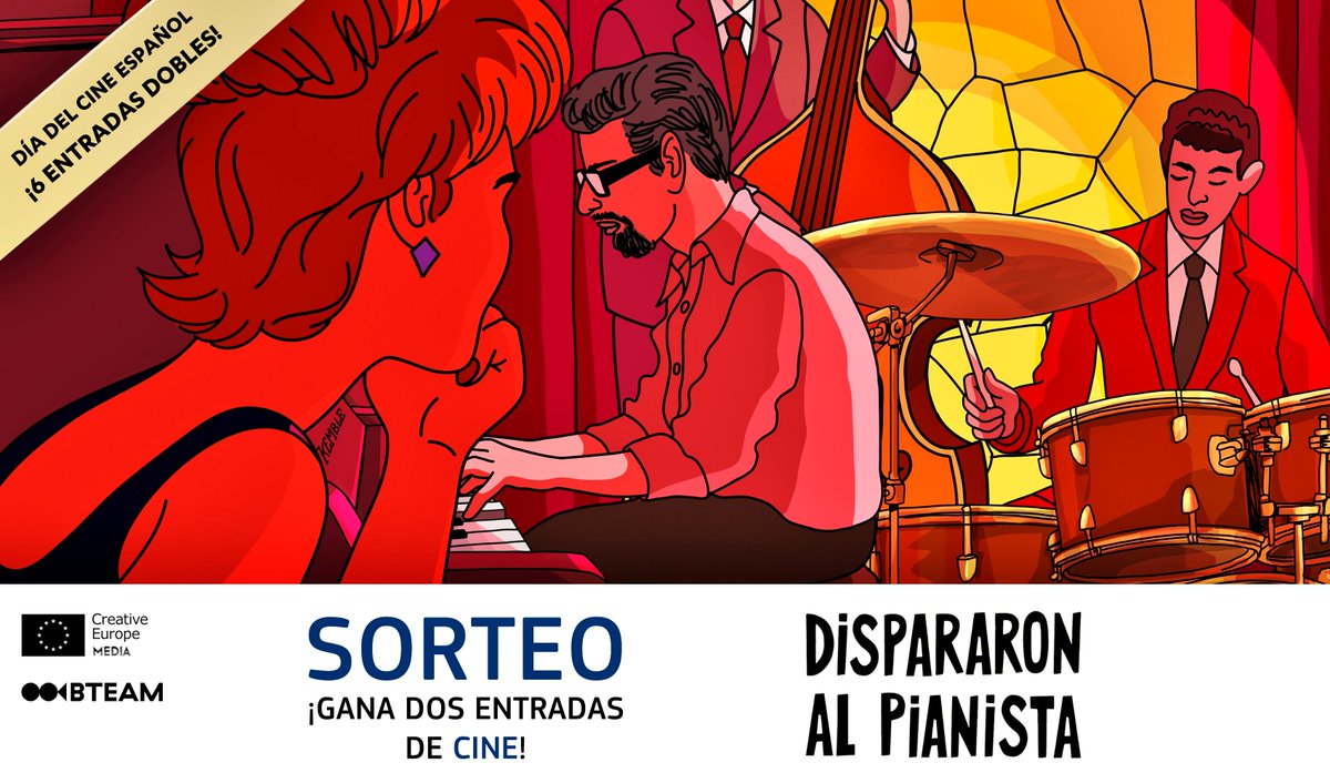 #Sorteo MEDIA 🇪🇺: Gana dos entradas de cine para ver DISPARARON AL PIANISTA de Fernando Trueba y Javier Mariscal. Gran sorteo por #DíaDelCineEspañol.

¡Participa en Instagram! &gt; bit.ly/SorteoDisparar…

#DispararonAlPianista #Trueba #Mariscal #EuropaCreativaMEDIA @bteampictures