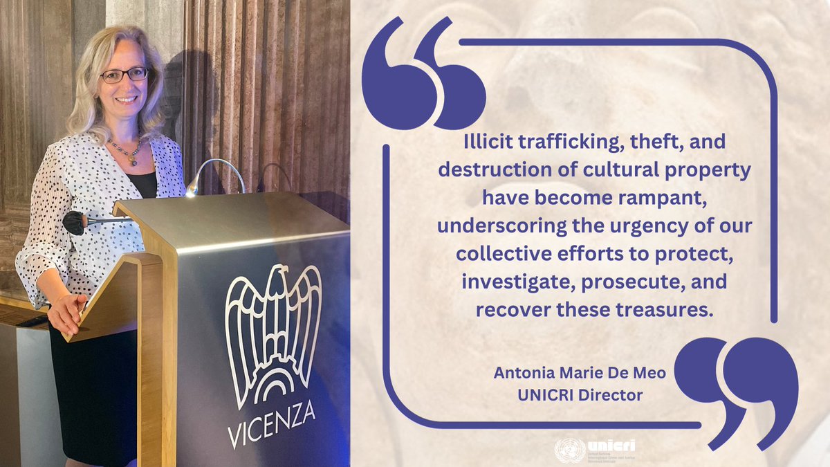 💰The annual retail value of trafficking in #culturalproperty is between $1⃣.2⃣ and $1⃣.6⃣billion.

⚖️We must take necessary legal measures to address ongoing threats to cultural property, particularly in #conflict zones.

#StabilityPolicing4Peace 
#StabilityPolicingOpenClub