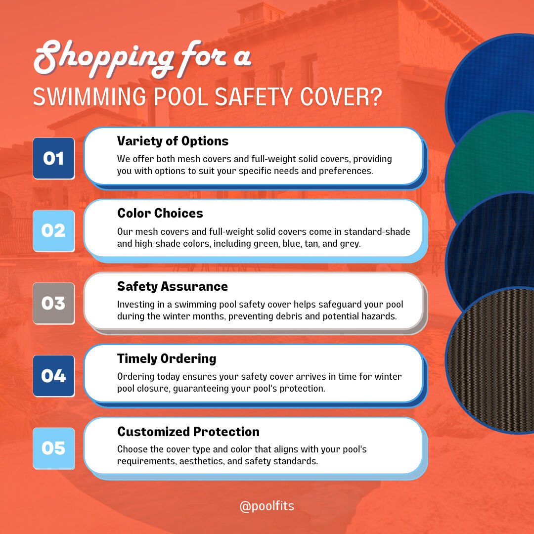 PoolFits's tweet photo. Upgrade your pool's safety with our premium covers! Choose from mesh or full-weight solid covers in your preferred shade. Don't wait, order your swimming pool safety cover today and protect your pool for the winter.

https://t.co/iPBjsWSVms

#poolliners
#poolsafetycovers
#customp https://t.co/QAltbRRGiP
