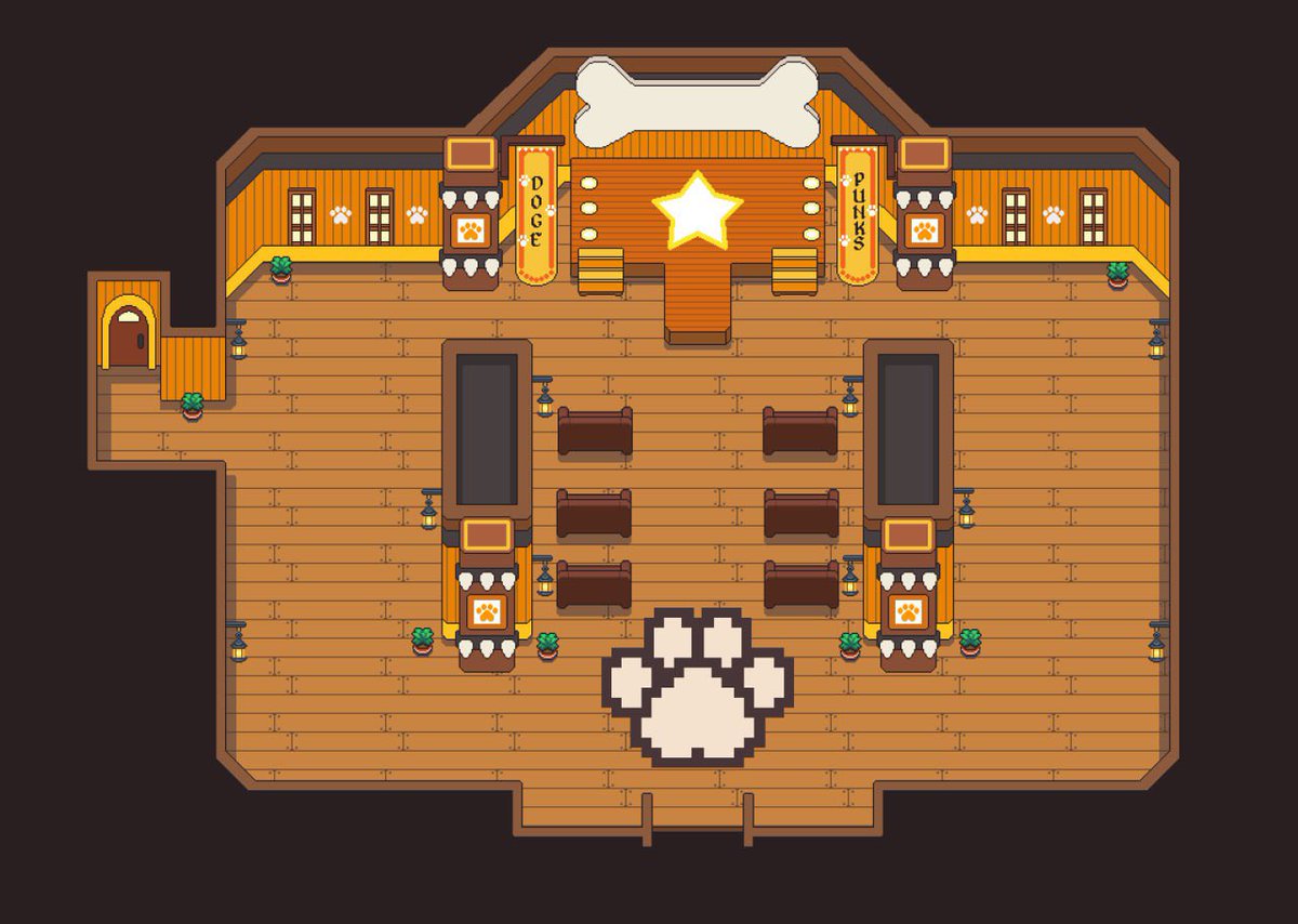 Woof! Woof! 🐾

Inside <a href="/DogePunksBTC/">DogePunks</a> guild house 🐶

We have one dream for the whole Ordinals ecosystem - that is for every every community to co-exist in one huge Metaverse 👑

On the next updates, we’ll add <a href="/RAF_BTC/">RAF</a> NPC &amp; a surprise!

✅ Want WL? RT + comment “I want LORD role”