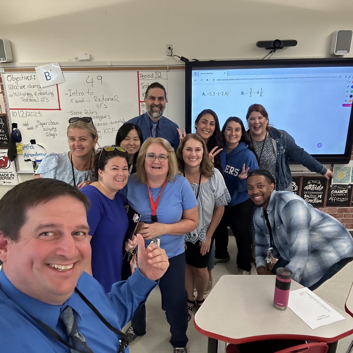 CMSKnights's tweet photo. The 7th grade team participated in a week of respect by wearing blue to stop bullying . https://t.co/w9Kte3zsfG