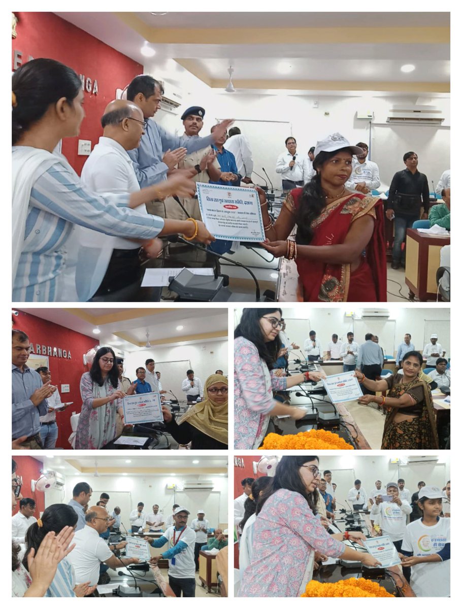 lsba_darbhanga's tweet photo. @DarbhangaDm ने स्वच्छ भारत दिवस के अवसर पर स्वच्छता ही सेवा अभियान में बेहतर योगदान देने वाले जीविका दीदी, जनप्रतिनिधि को किया सम्मानित।
@BiharRDD @IPRD_Bihar @kumarvinuvinay @LSBA_Bihar @MoRD_GoI @Rahulkumar_IAS @PankajEnviro  @ratnishverma @Shital_V0709 #SHS2023 @SumanlalKarn https://t.co/Gklq4fcv9p